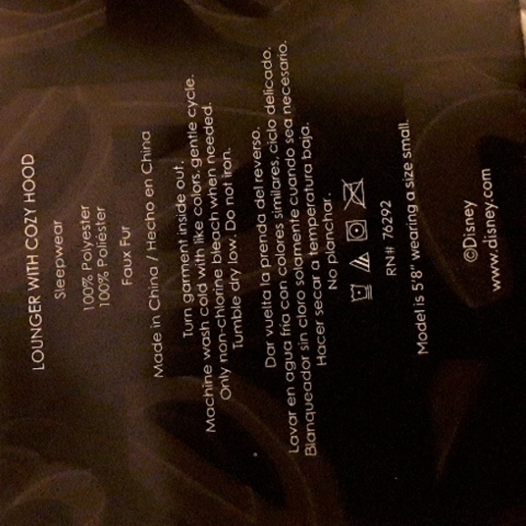 DISNEY Lounger with hood, LARGE, NWT - Picture 5 of 9